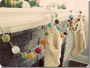 felted garland